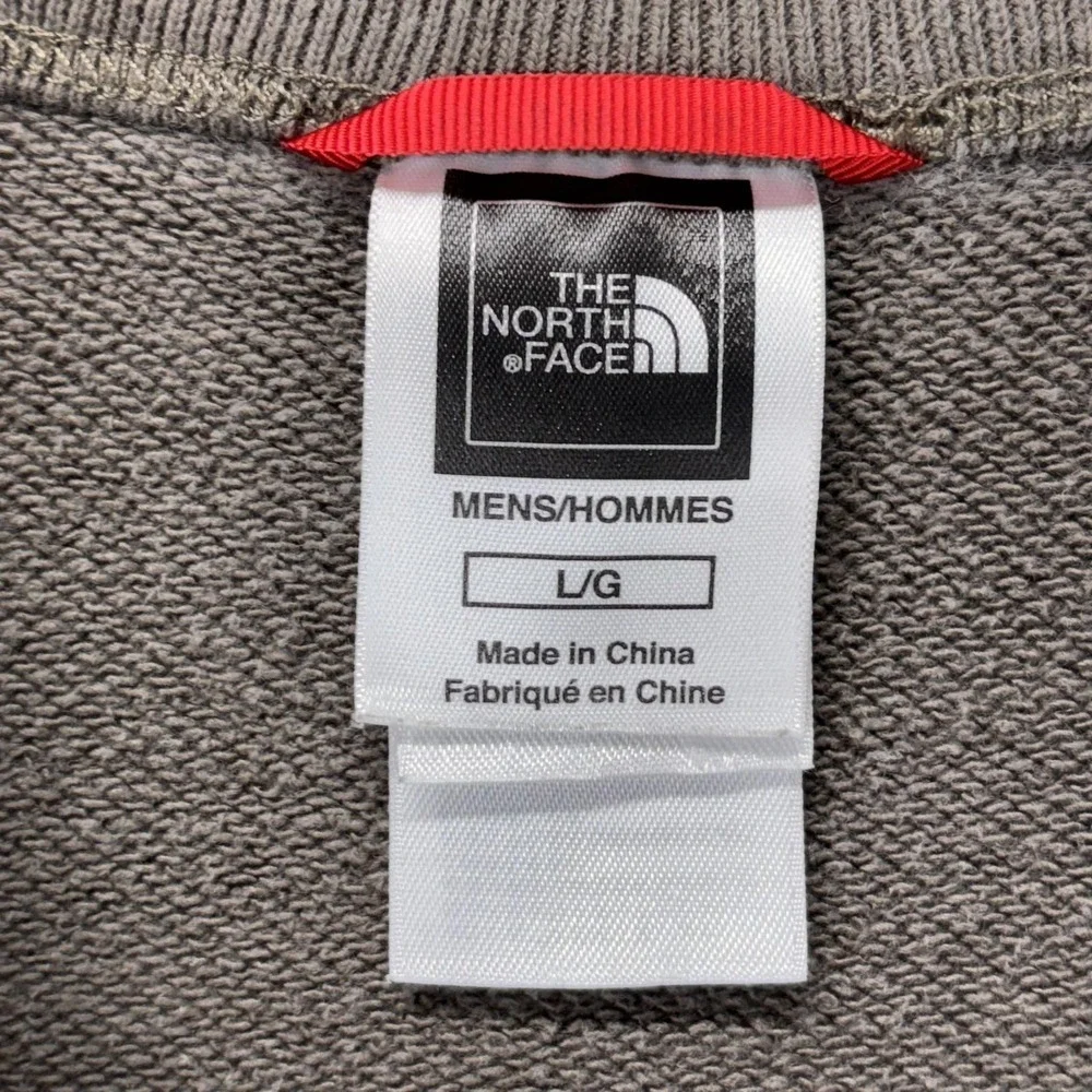 The North Face Sweatshirt Mens Large Brownish Henley Fleece Long Sleeve Pullover
